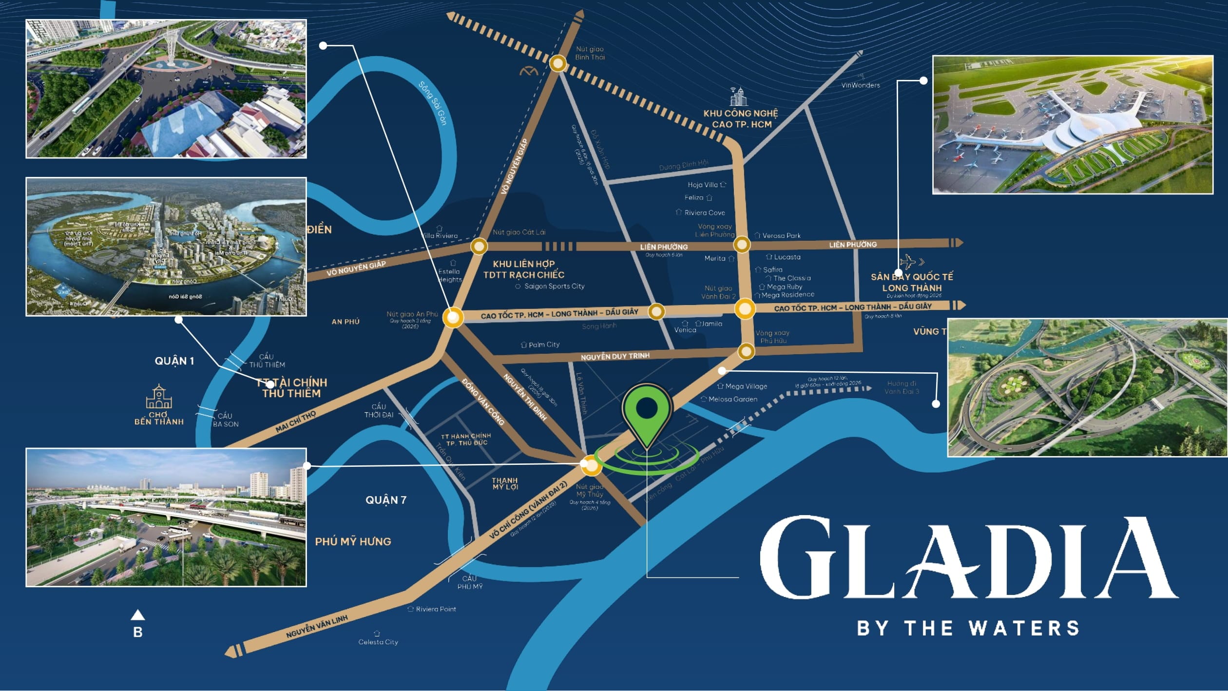 Gladia by the Waters location