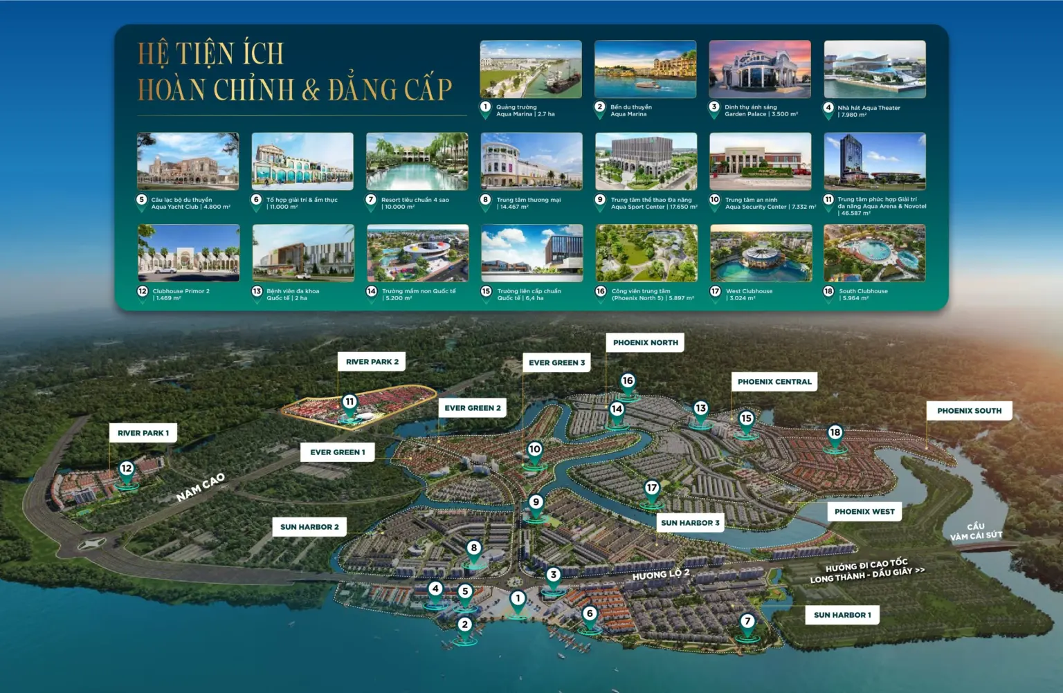 Aqua City amenities